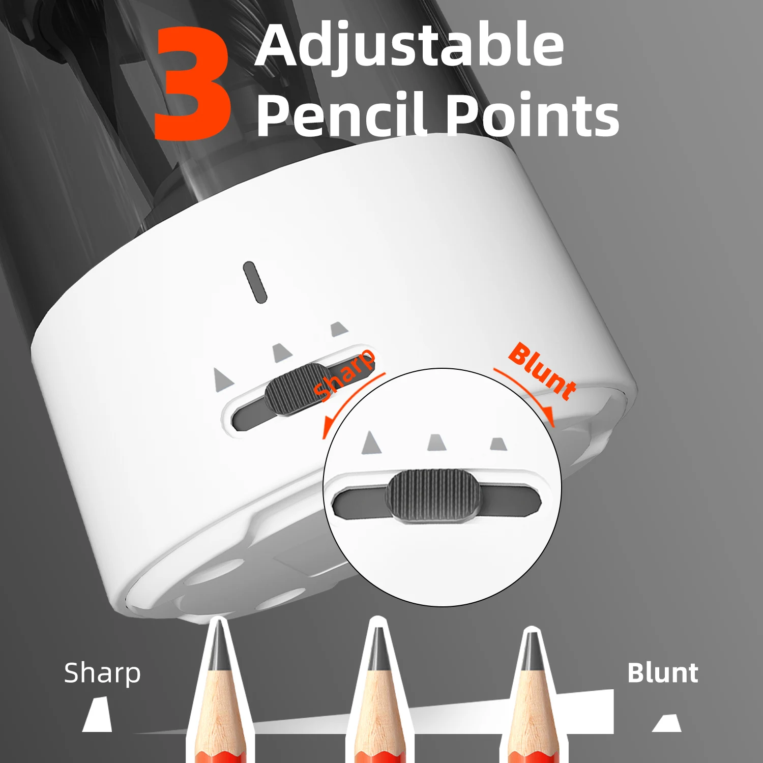 Zongmao rechargeable Fully automatic electric pencil sharpener automatic stop electric pencil sharpener for office home school