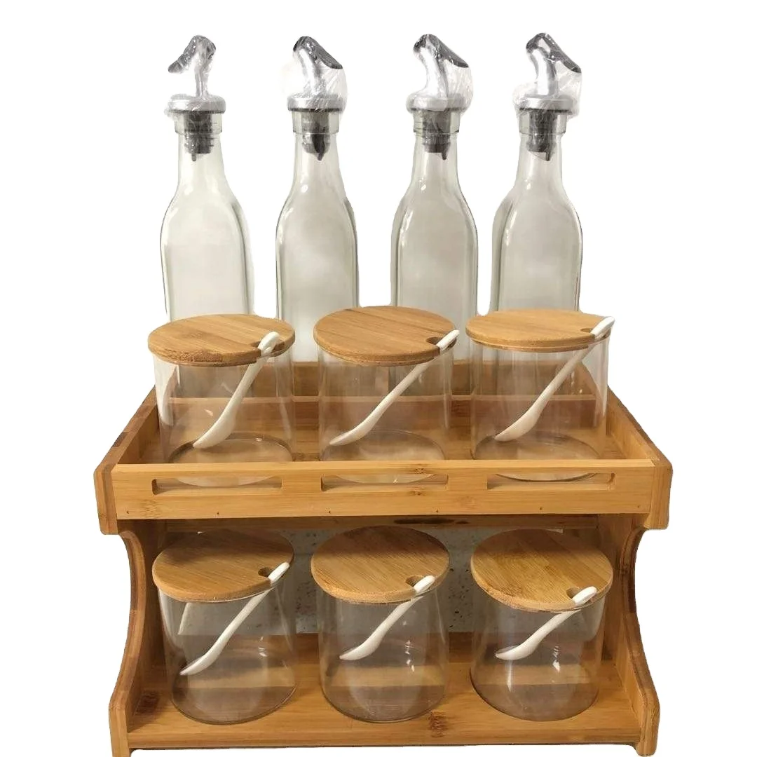 Factory price Mumu kichen tools 500ml Kitchen Cooking Olive Oil Glass Bottle With One-finger Operated Lever