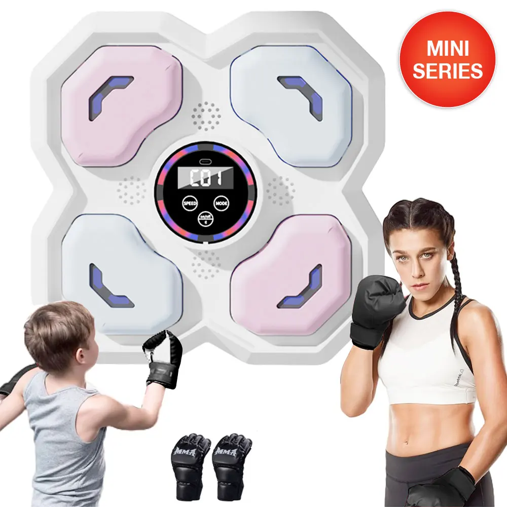 Certificated Home Punching Children Musical Kids Pink Smart Electronic Target Reaction  Music Boxing Training Machine