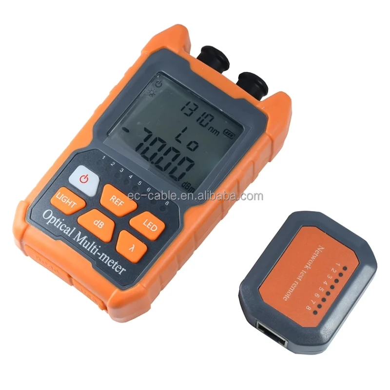 China FEIBOER High Performance Fiber Optic Power Meter VFL laser RJ45 Mini Optical Power Meter