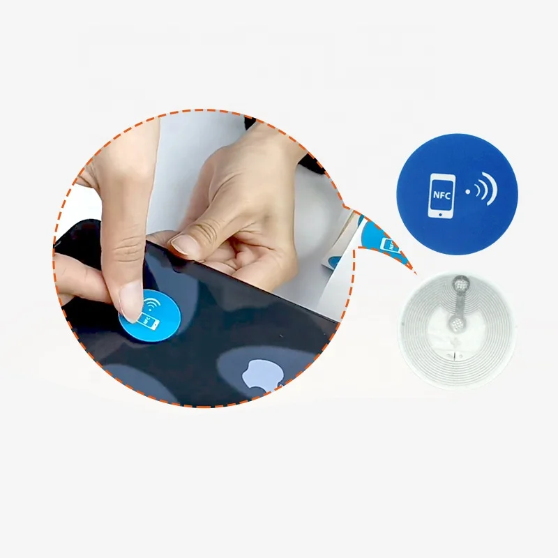 Factory Custom Printing 13.56MHz Social Media NFC Wet Dry Inlay smart Chip tags 213 215 216 RFID NFC Tag Label Sticker