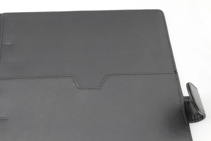 Multifunction Large Capacity Business Conference Metal Ring Binder A4 PU Leather File Folder Organizer