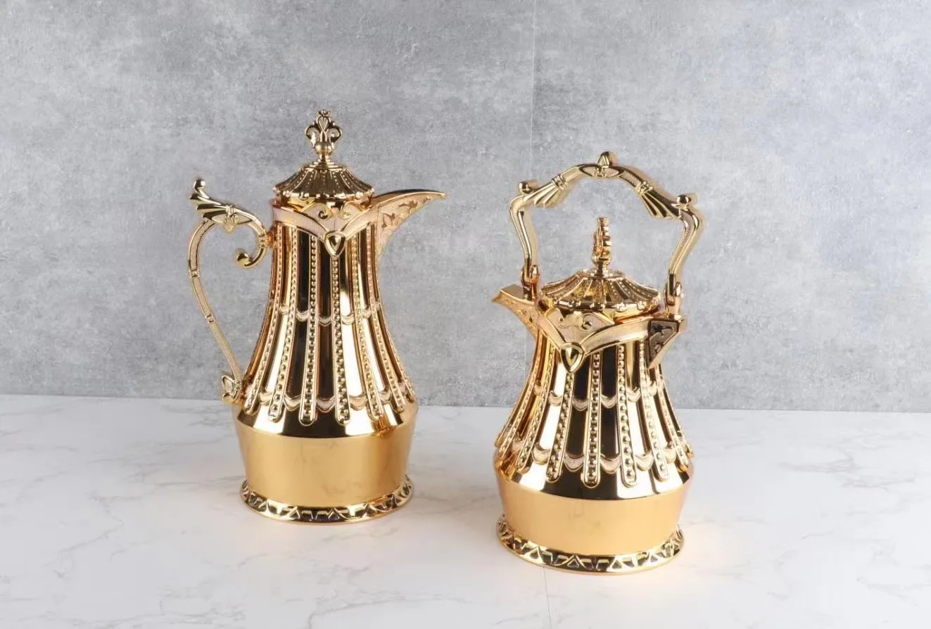 2022 NEW Thermos Coffee Jug Luxury Arabic Vacuum Flask Coffee & Tea Set Carafe Glass Liner