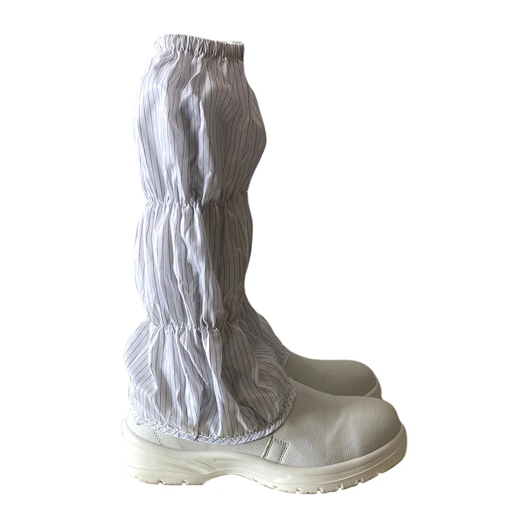 ALLESD Steel Toe White Stripe Design Different Size ESD Antistatic High-Top Shoes