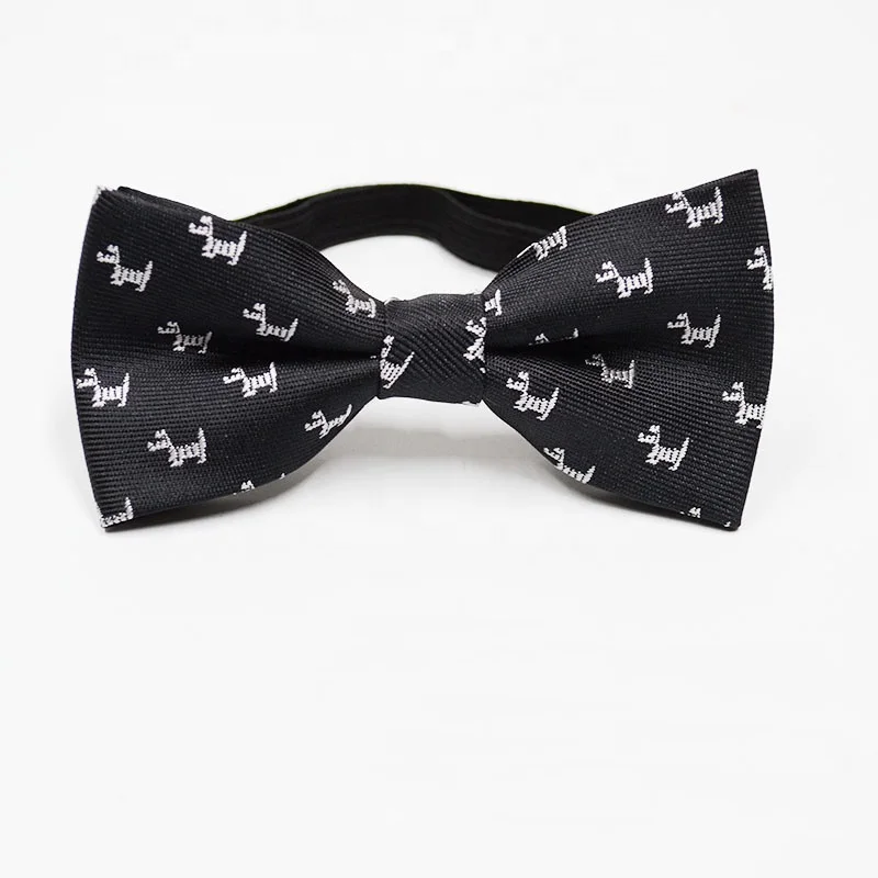 Fashion cheap 37 kids styles bow tie jacquard boys bowtie black child polyester red kids school bow ties