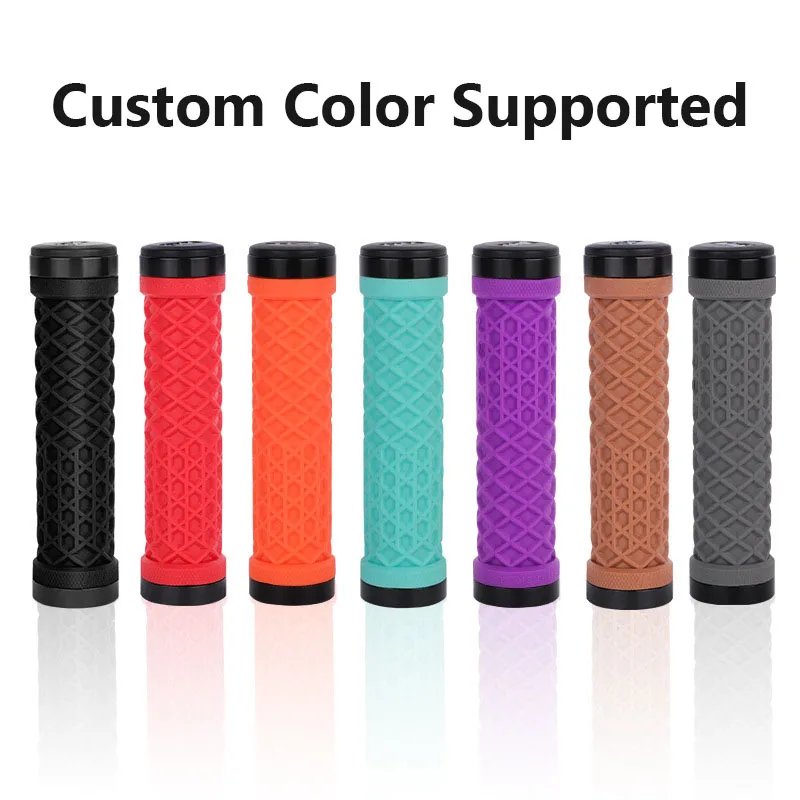OEM Silicone Grip MTB Bike Grips Soft Mountain Bike Handlebar Cuff Shockproof Bicycle Handle Bar Grip Cuffs Bicycle Accessories