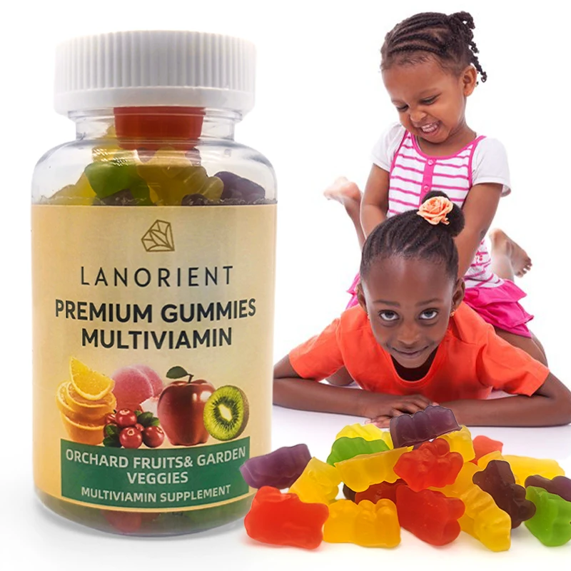 kids adult Natural Multi Vitamin Supplement Premium Gummies Multiviamin Orchard Fruits and Garden Vegetables premium Candy