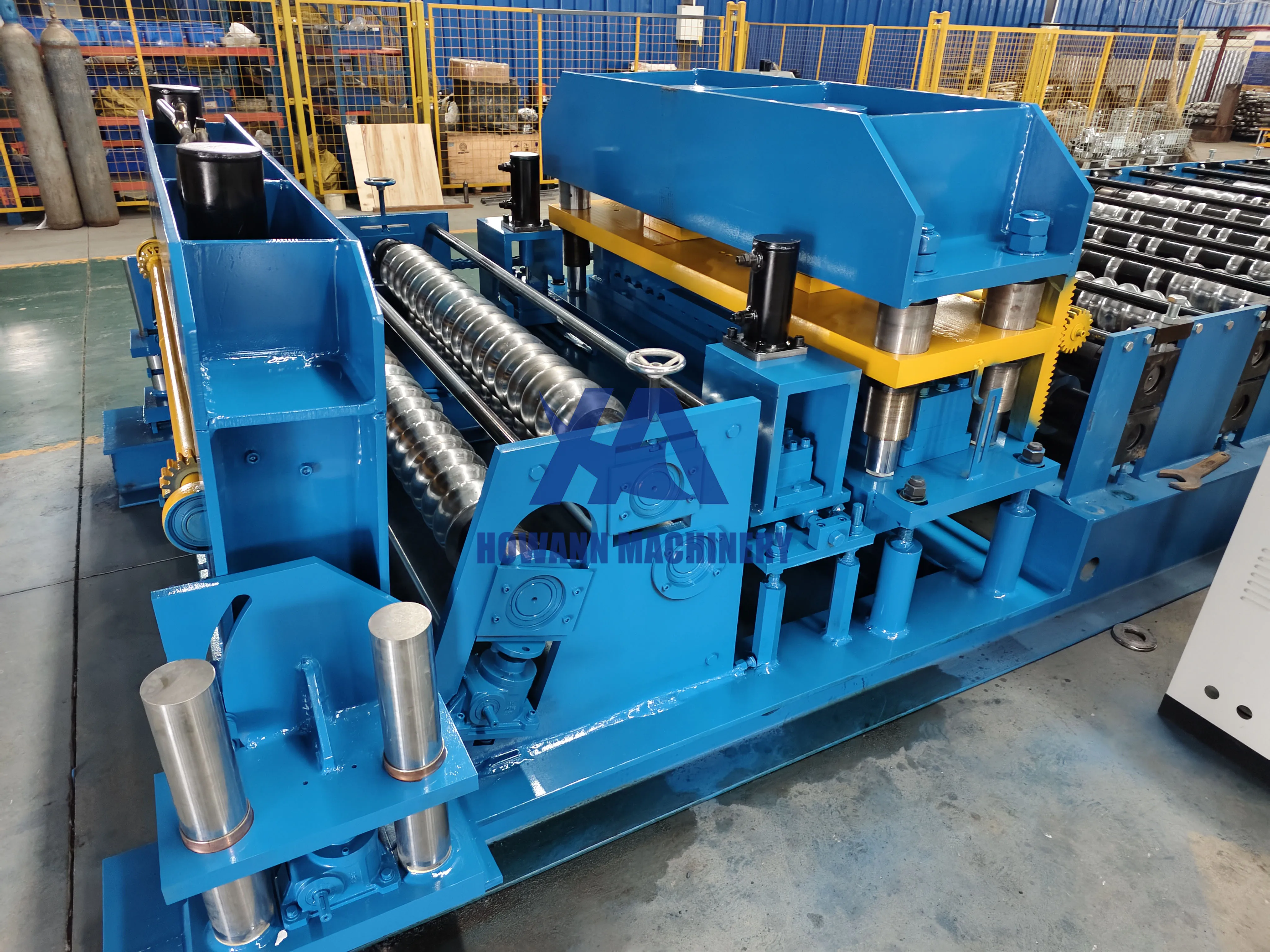 Factory supply silo making machine 1000 Ton Vertical steel silo corrugated panel roll forming machine