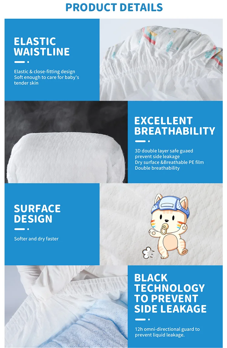 BB Kitty Sensitive Daipers Manufactur Dipers Factori Disposable Baby Diapers Wholesale Baby Diaper For Babies