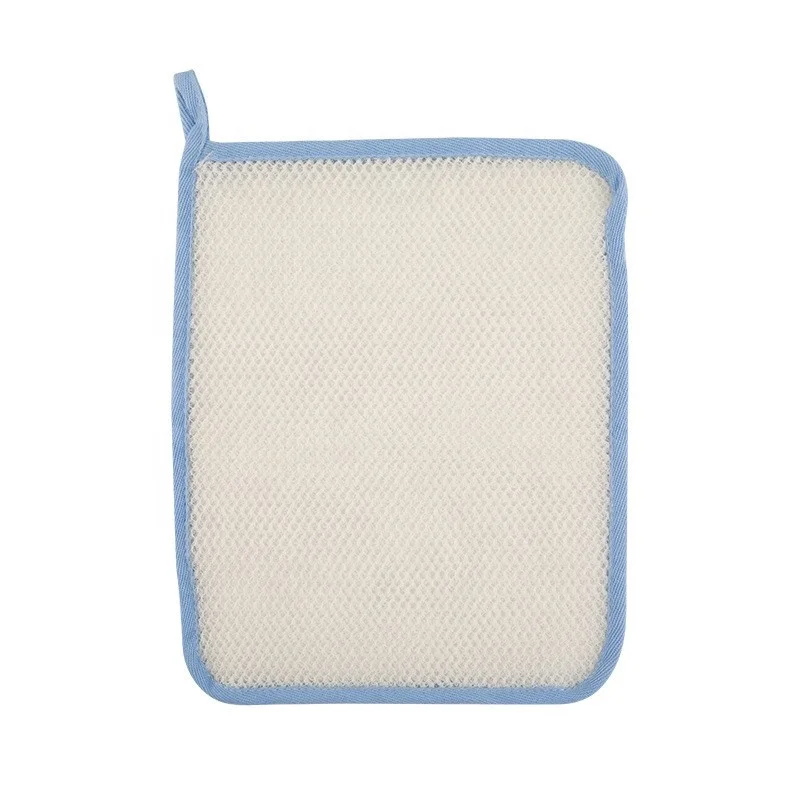 Exfoliating Face and Body Wash Cloths Towel Weave Massage Bath Scrub Cloth Shower Sponge Scrubber