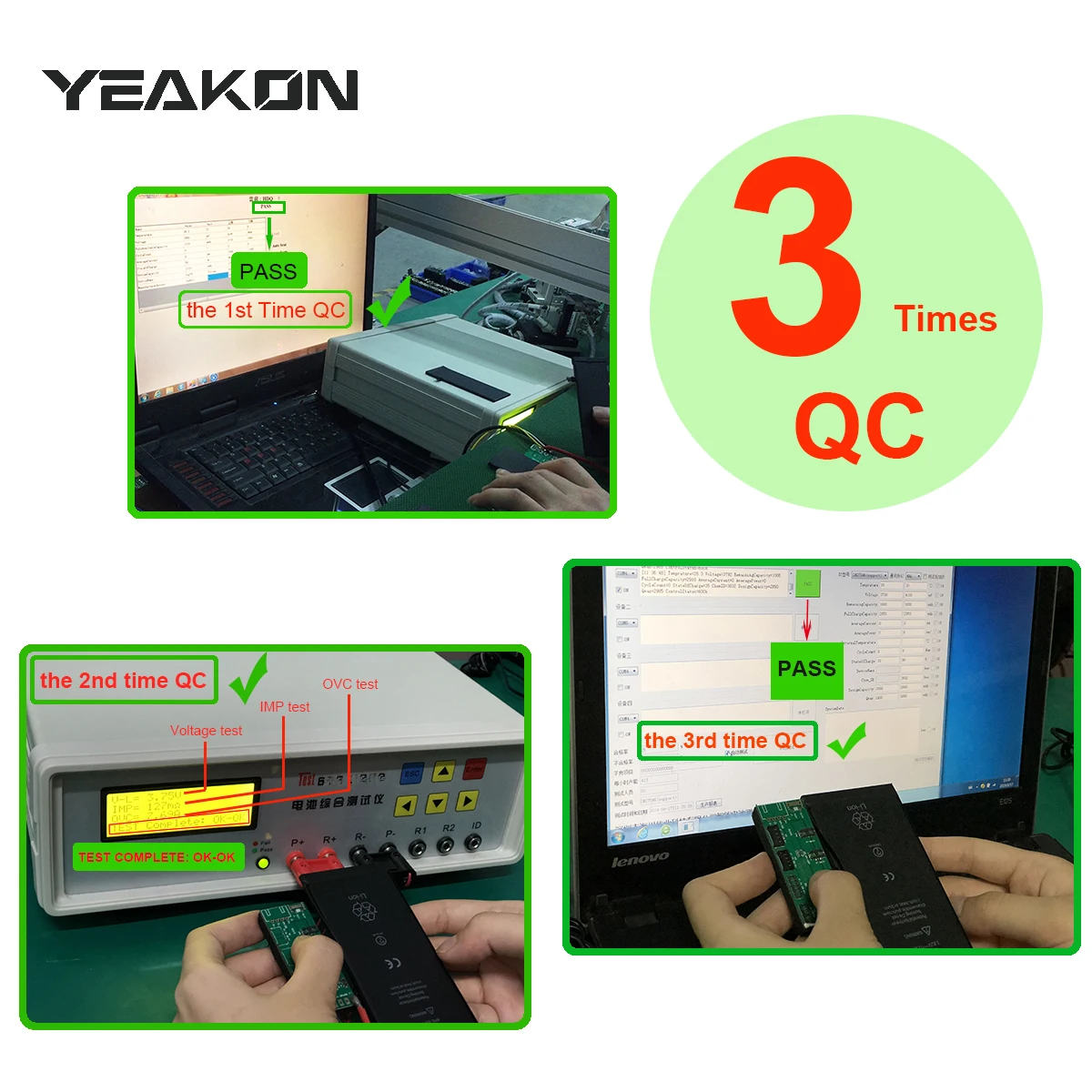  Yeakon 7 плюс запасная аккумуляторная батарея для iPhone 5 5S 5C SE 6 6S 6P 6SP 7G P 8G 8P X XS MAX XR 11 Pro 12
