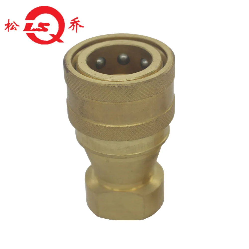 Copper Fuel Quick Connector/Brass Quick Connect Hydraulic Coupler/Spring Coupling