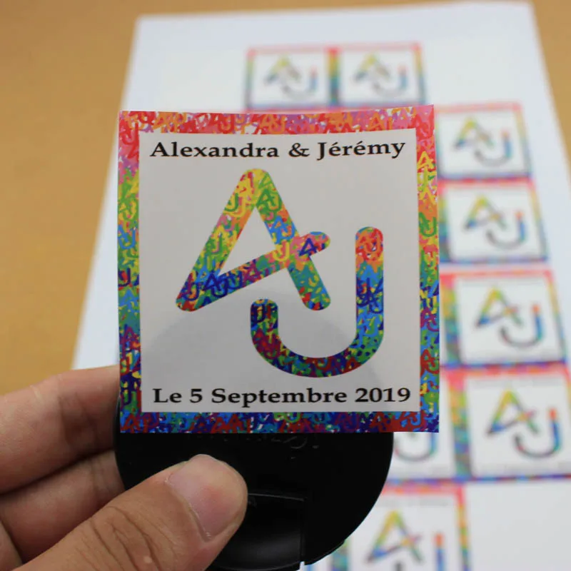 Custom laminated waterproof logo die cut vinyl sticker waterproof glass food jar label, printed  plastic vinyl label