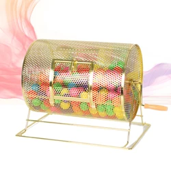 Hot selling manual metal lottery machine bingo box lucky ball draw box hand lottery ticket