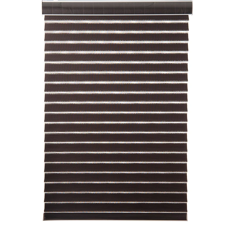 Stardeco Colorful Rainbow Blind Roller Fabric Horizontal Pattern Shangri-la Triple Shading Window Blinds