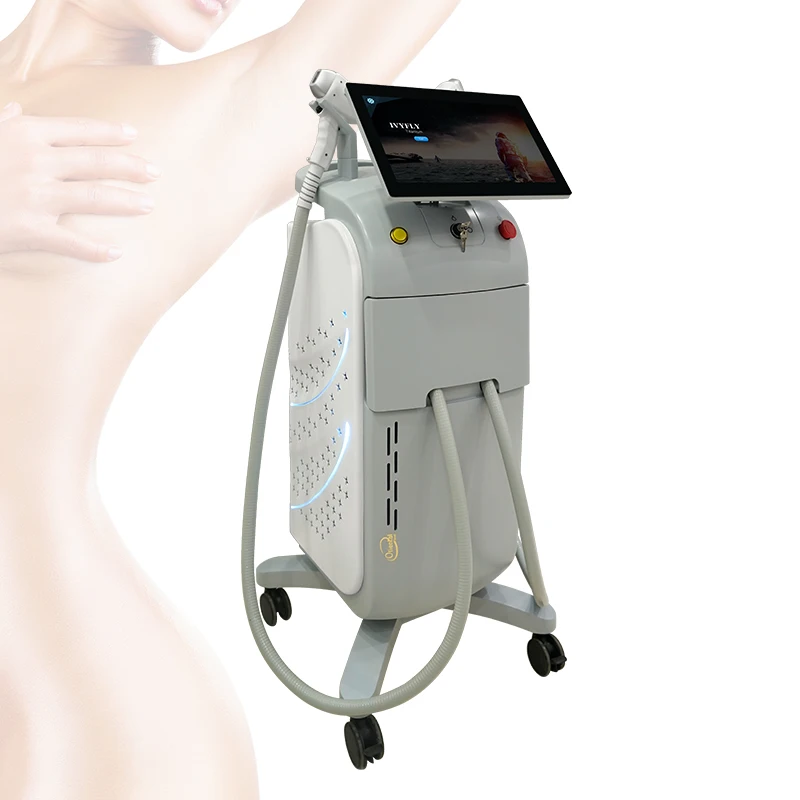 Medical CE Trio755nm+808nm+1064nm three wavelength diode laser hair removal machine