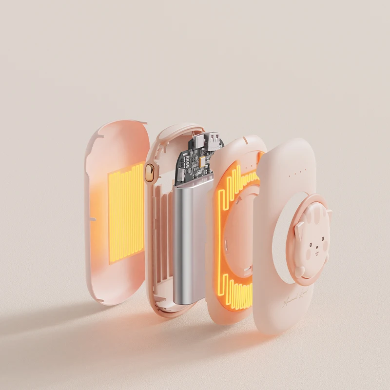 pocket 10000mAh QI Cute Power Station convenient compact and explosion-proof wirelesser electric wireless power bank