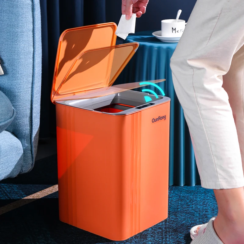 Household ABS Plastic Sensor Dustbin Automatic Garbage Bin Intelligent Waste Bin Smart Trash Can