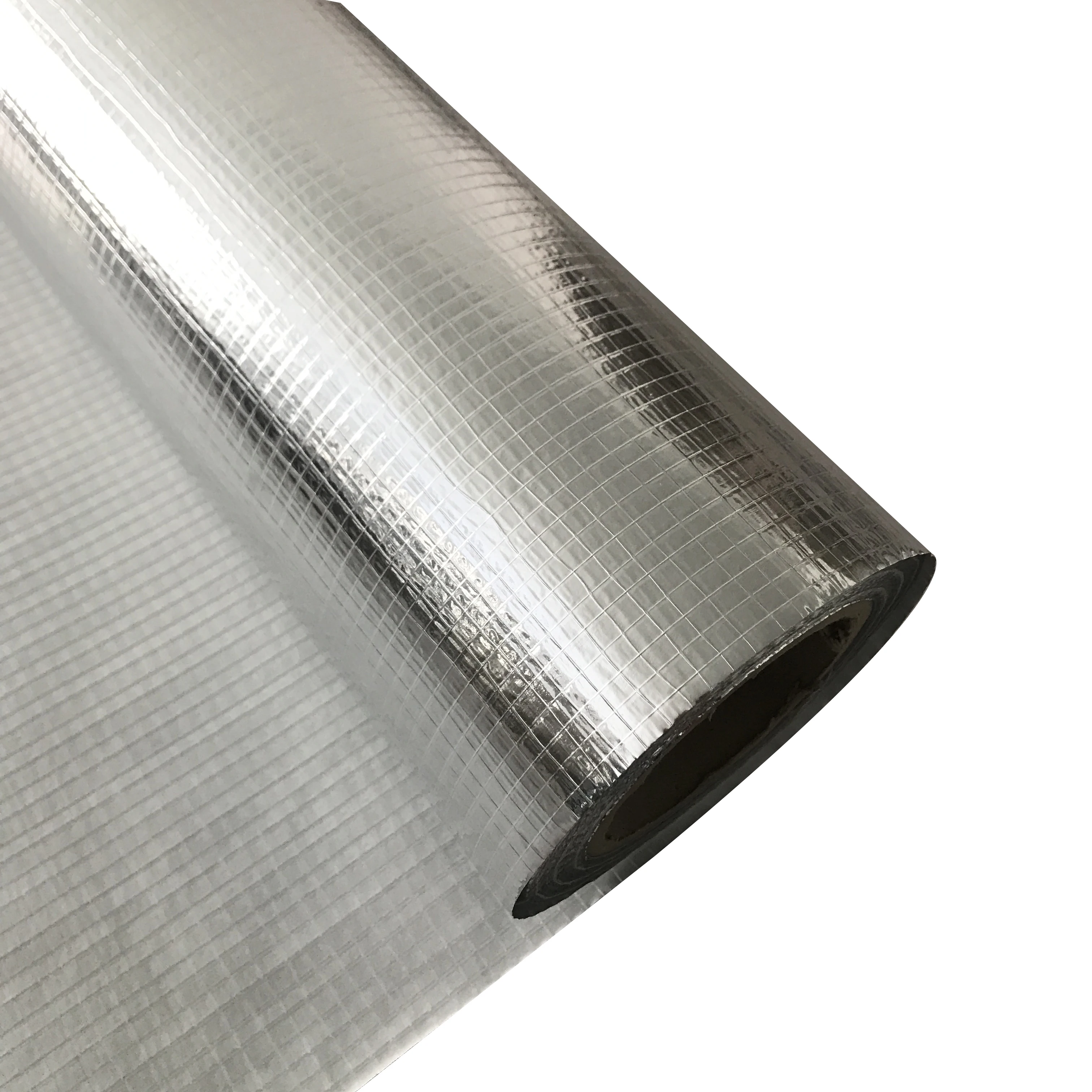 aluminum foil fiberglass mesh coated  with PE film insulation foil material as  roof foil membrance