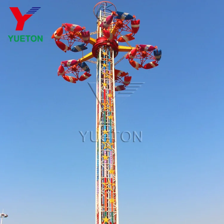 Fairground Attraction Park Equipment Thrill Amusement Manege Interstellar Flying Saucer Twister Tower Disco UFO Ride For Sale