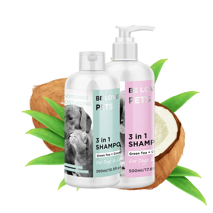 OEM Private Label Dry Skin & Itch Relief Pet Shampoo for Dogs Oatmeal Formula with Coconut 100% Natural