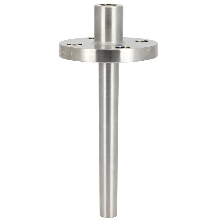 Custom CNC Machining Stainless Steel Brass Thermowell for Temperature Sensor Probe