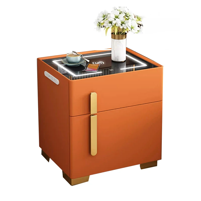 China professional supplier Smart bedside table Bedroom furniture built-in security bedside table