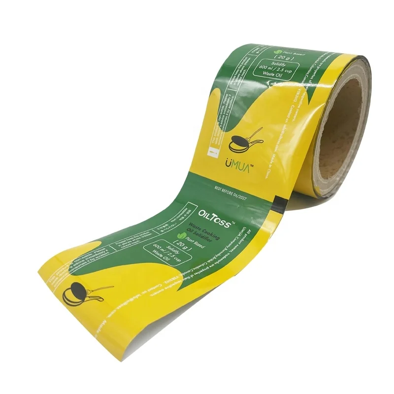 Edible Food Packaging Film Filling Pet Treat Food Bag Pouch Aluminum Foil Lined Sachet Packaging Film Plastic Roll Film