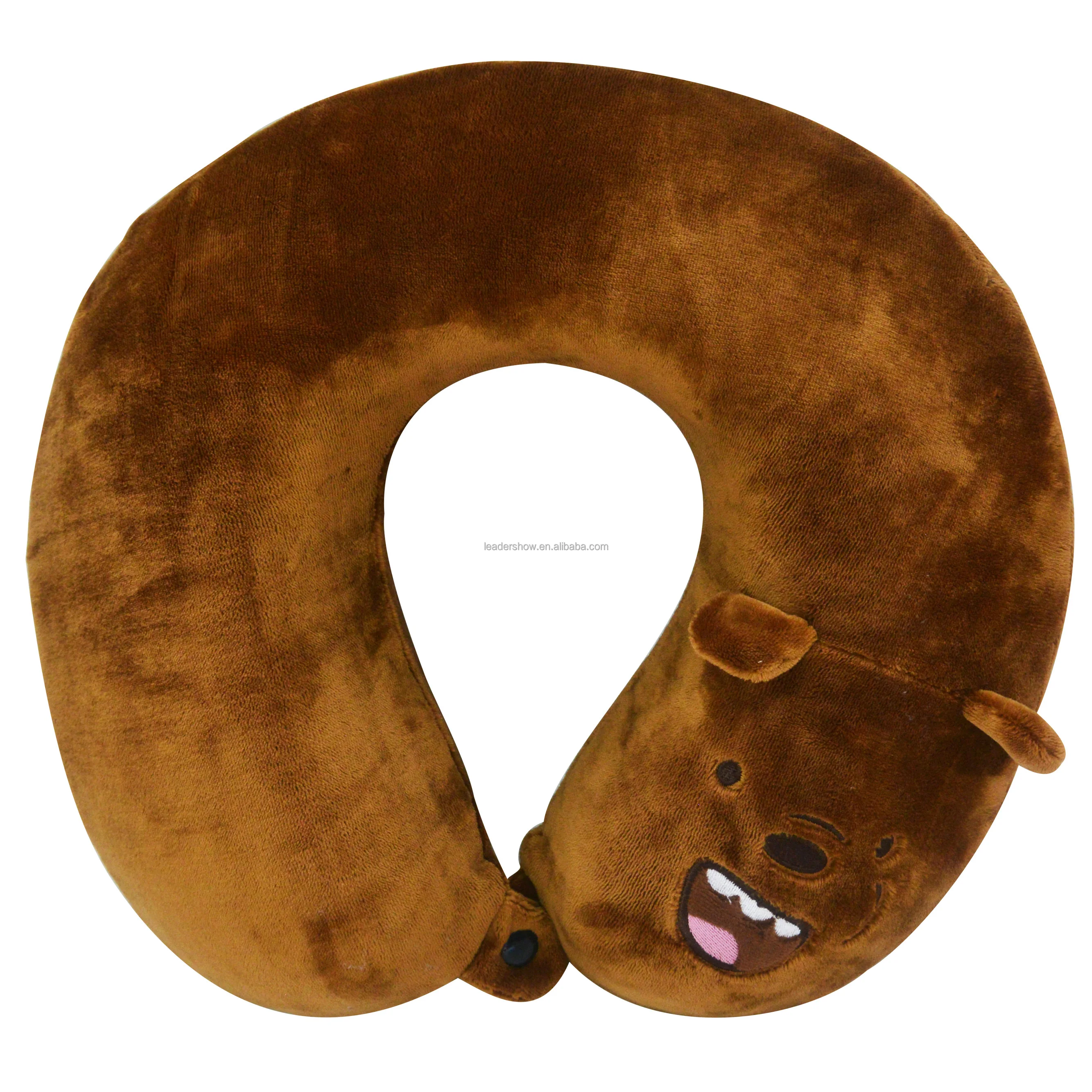 U Shaped Neck Animal Plush  Cute Neck Pillow for Kids Japanese And Korean Style Animal Cartoon Plush Style