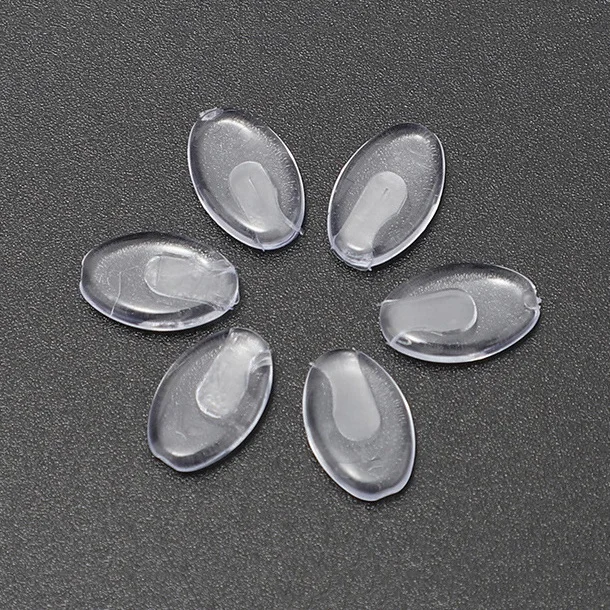 Flat Insert Glasses Nose Pads Transparent PVC Plug-in Nose Pads for Glasses Frames Eyeglasses Accessories