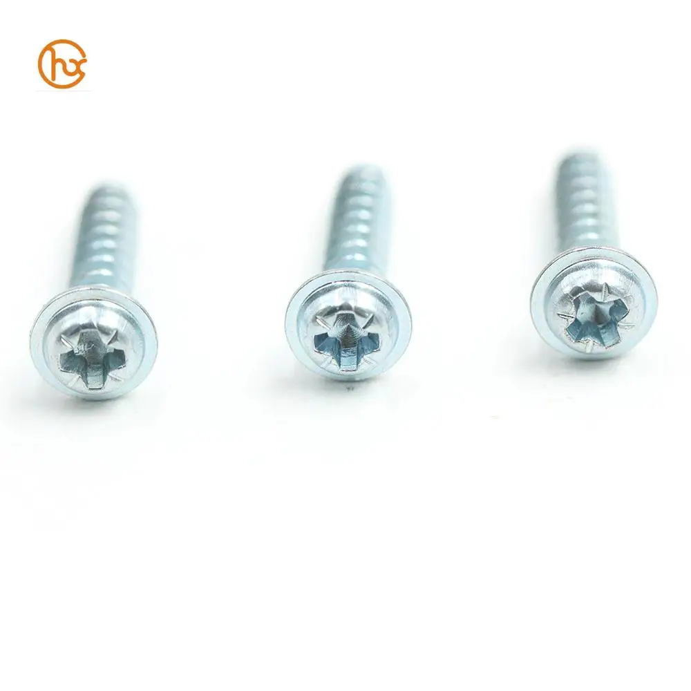 DGHX M1.2 M1.4 M1.6 M1.8 M2 M2.2 M2.5 M3 M4 M5 Steel zinc plated self tapping thread forming PT screw for plastic