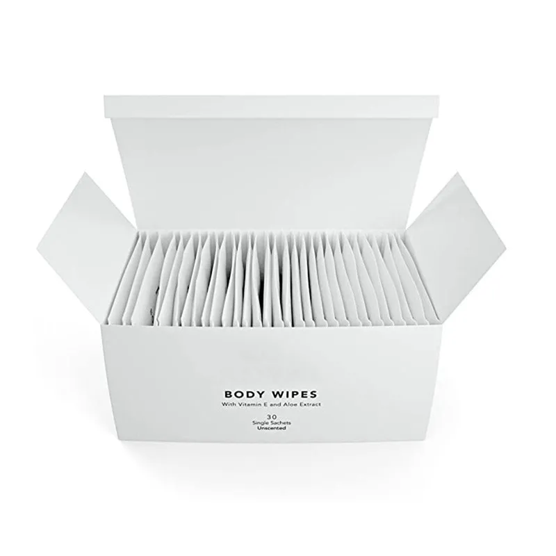 OEM Manufacturer Disposable Unscented Portable Skin Care Body Cleaning individual wipe