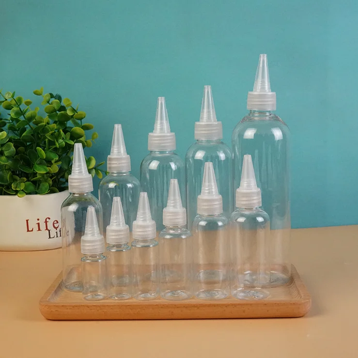 New Arrival Recyclable  30ml Empty Plastic Tattoo Ink Pigment Bottle Airbrush Paint Bottle Dropper Twist Bottles