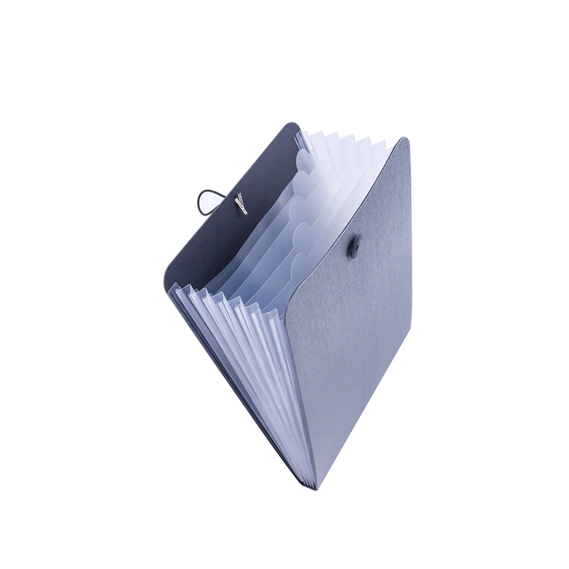 
white transparent Layers custom folder a4 PP Plastic accordion folder Desk file storage bag 6 pocket Expandable File Organizer 