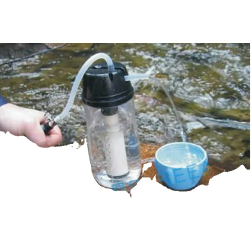 Portable water purifier with 0.1 micron fineness
