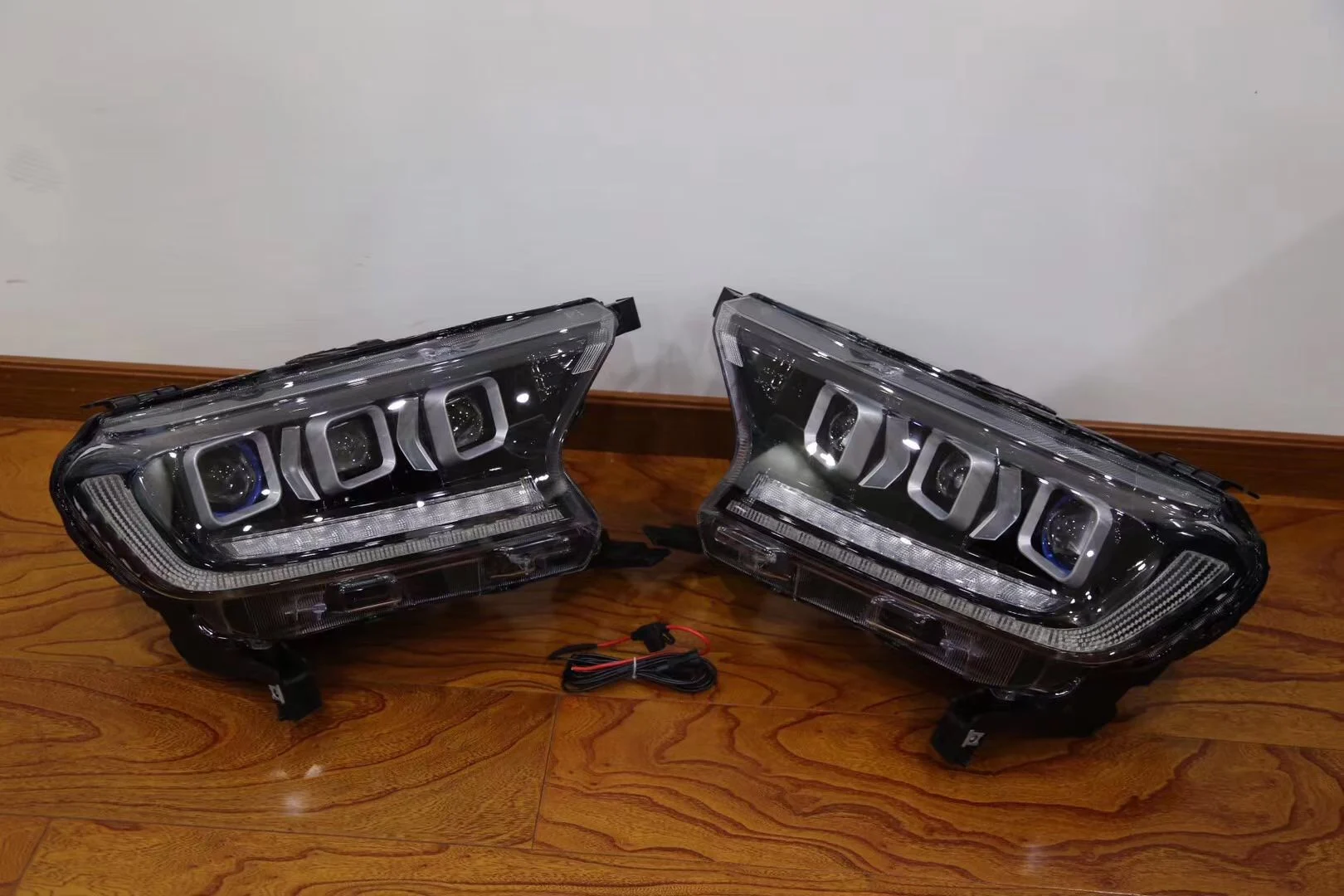 GELING led pickup head lamp 3 projector lens lights headlight for FORD RANGER 2014 2015 2016 2017