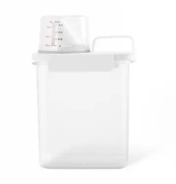 Factory Direct Wholesales Airtight Durable Kitchen Dry Food Container Flour Dispenser Pour Spout With Measuring Cup