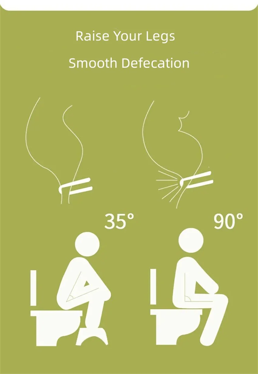 Thicken Toilet Stool Bathroom Squatty Potty Footstool Household Pedal Stepping Sitting Chair Feet Portable Toilet Stool