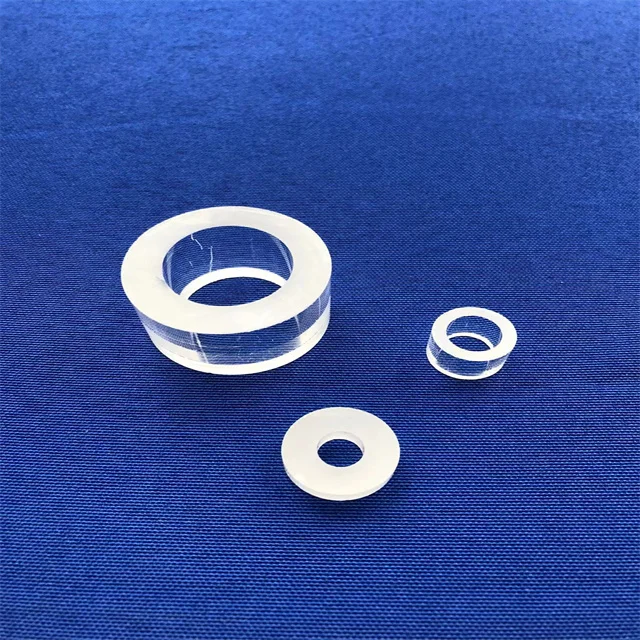 Transparent fused quartz glass reaction kettle quartz tube reactor with Flange