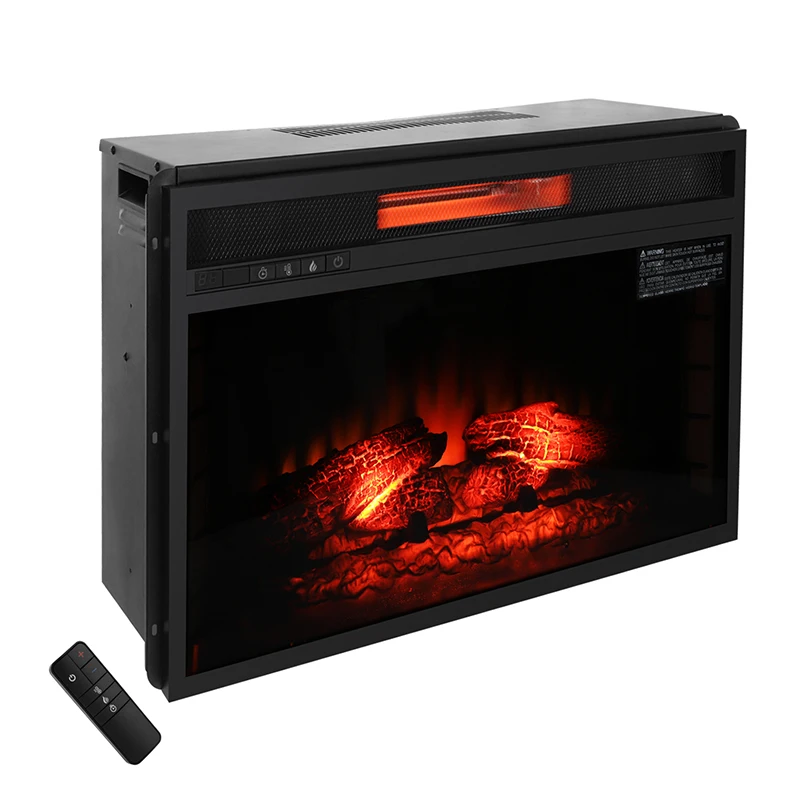 New  26 inch 1500w Temperature Adjustable Remote Controls Decorative Insert Electric Fireplace
