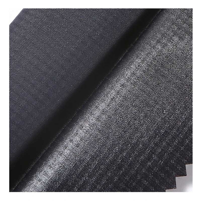 Hot Sale Ultra Light Polyester Pongee Fabric Waterproof Ripstop PU Coated Pongee Fabric For Outdoor Windbreaker Jackets