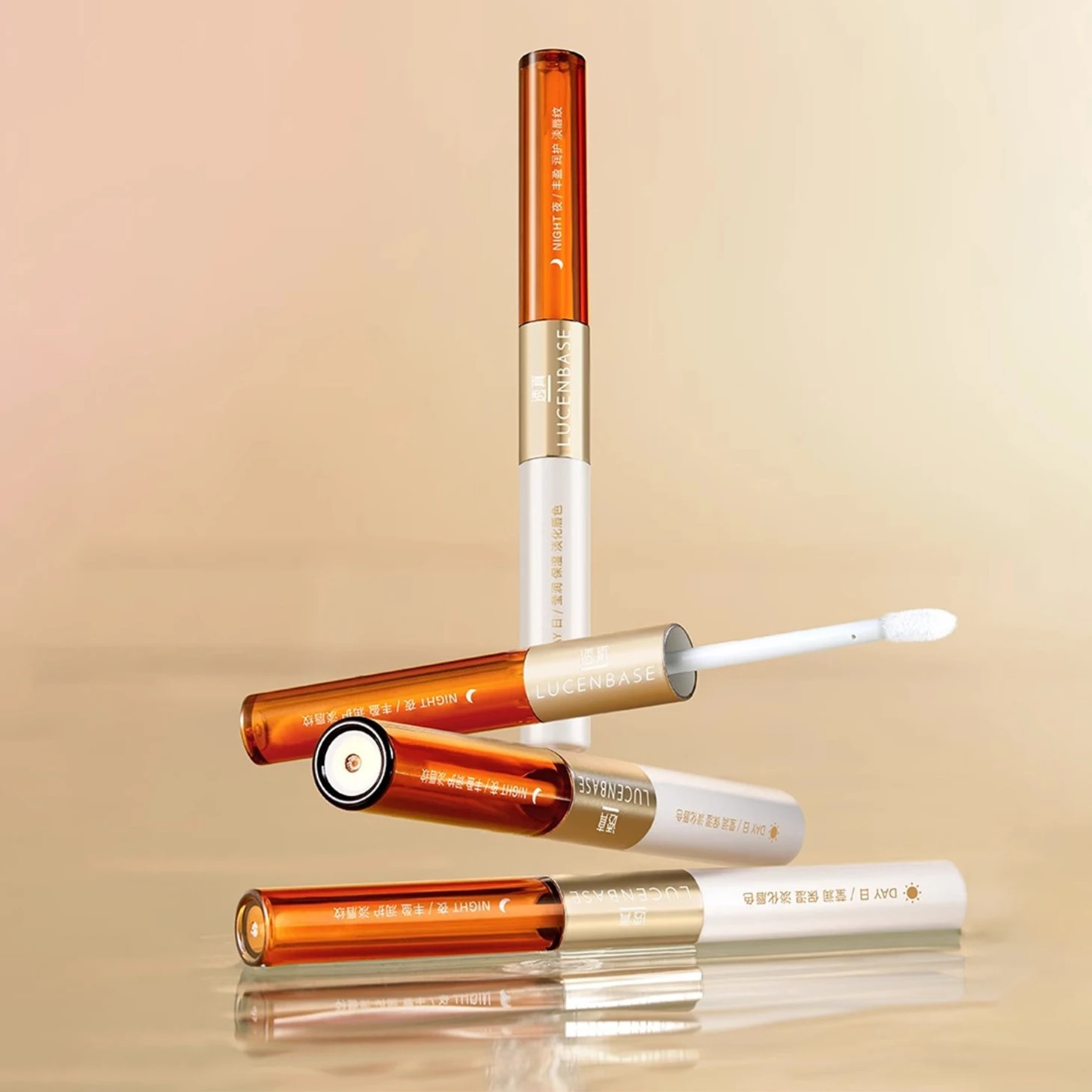 Double Side Day and Night Lip Essence Moisturizing Plumping Custom Logo Wholesale Bulk Lip Gloss Base