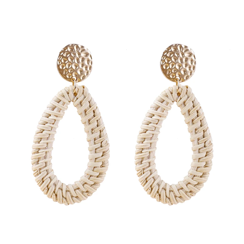  Новые трендовые винтажные дизайнерские позолоченные серьги jhumka ручной работы оптовая продажа бамбуковые плетеные подставки деревянные ювелирные
