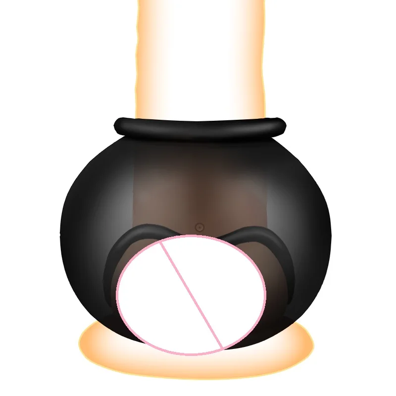 Man Male Penis Glans Bag Cover Hinder Foreskin Restraint Penis Sleeve Rings Heavy Cock Ring