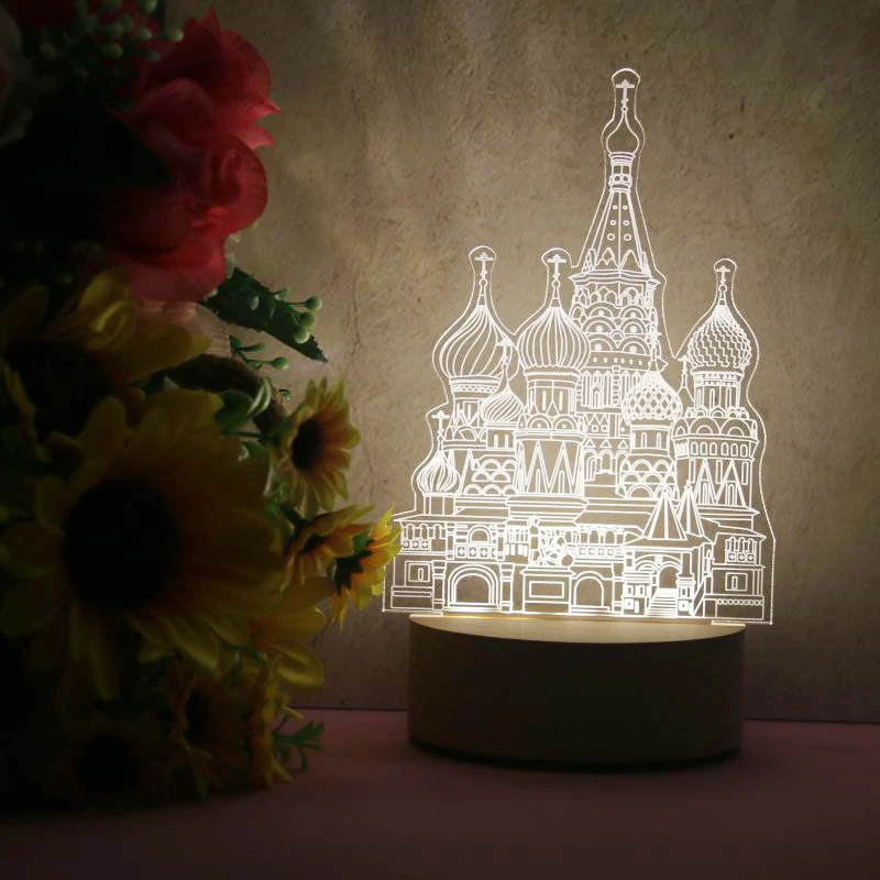 Лидер продаж Amazon деревянные музыкальные шкатулки с перезаряжаемой светодиодной