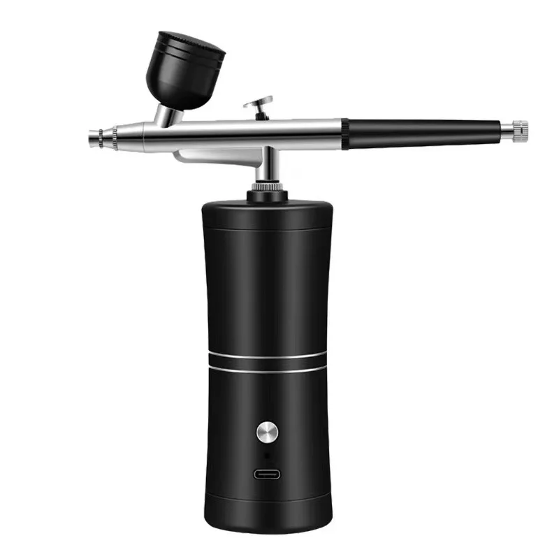 OEM/ODM Private Brand Airbrushing Auto Stop Dual Action Spray Gun Airbrush Kit with Compressor For Eyebrow Tattoo Nail Airbrush