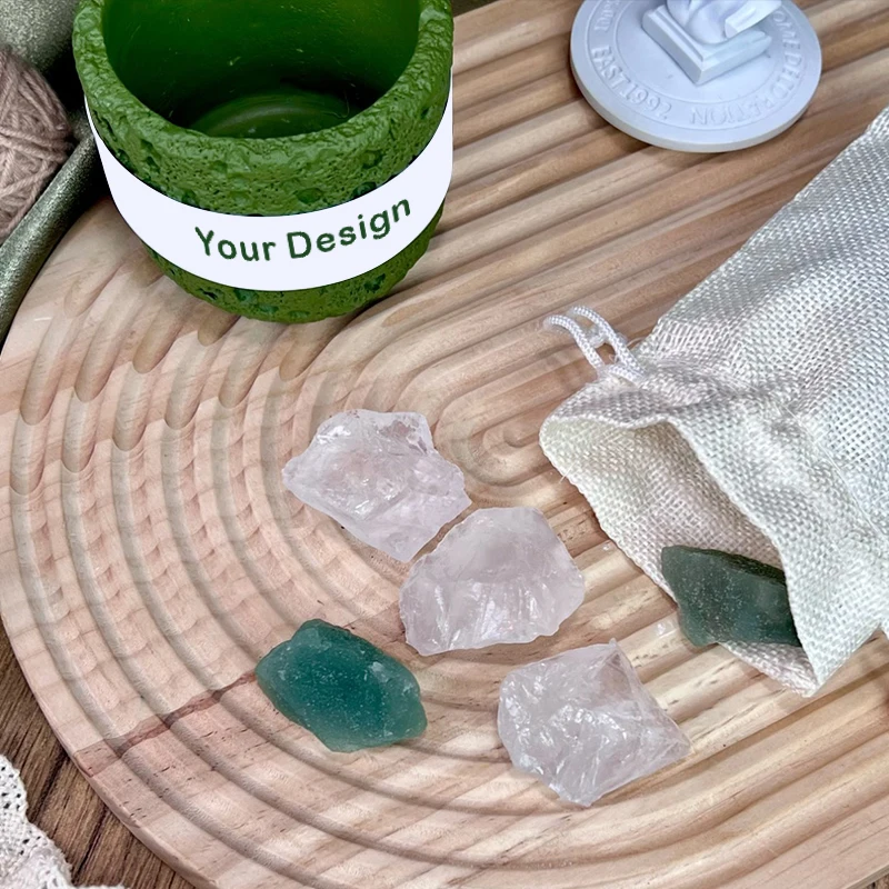 Lavender Candle Crystals Harmony Set Dual Aromatherapy Candle Set Scented Candles Gift Set for Women