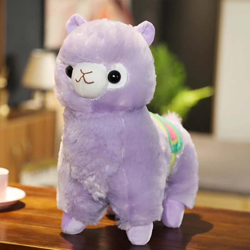 Hot sale a variety of colors 35cm camel stuffed animal alpaca decorated with fluffy wholesale alpaca pillows