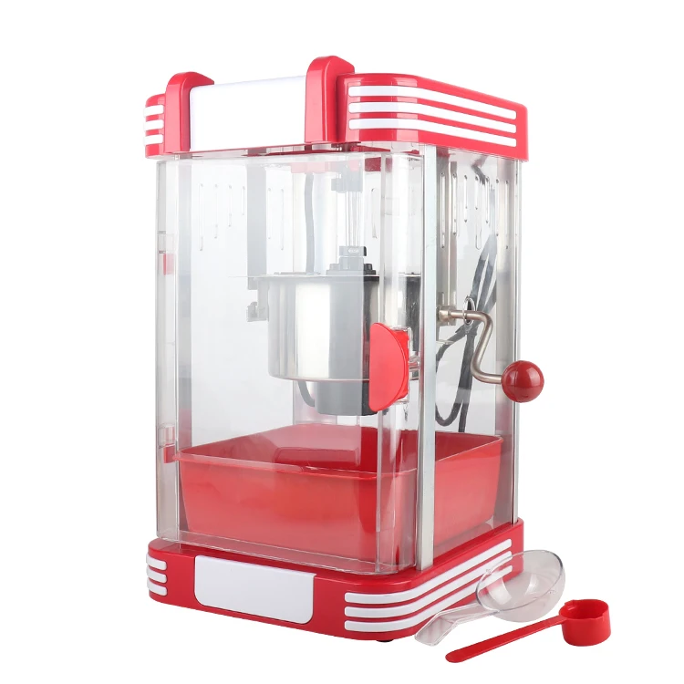 Manufacturer professional home oil hot plate multifunctional electric red popcorn maker machine