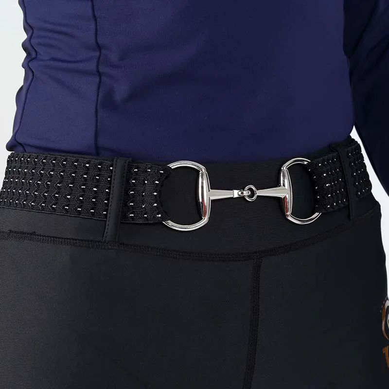 Ladies Surcingle Buckle Equestrian Elastic band Belts for Horse Riding Horse Bit Belts